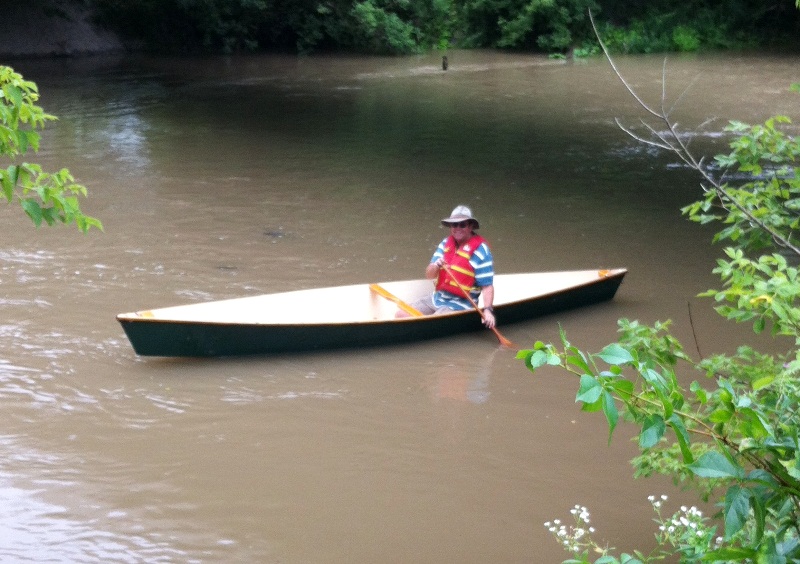 Re: looking for plans for a solo plywood canoe